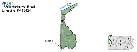 Diagram showing PFBC fisheries management area 1