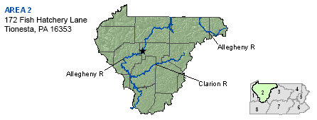 Diagram showing PFBC fisheries management area 2