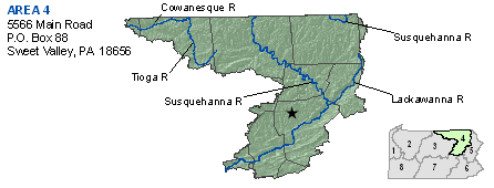 Diagram showing PFBC fisheries management area 4