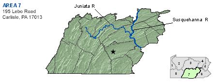 Diagram showing PFBC fisheries management area 7