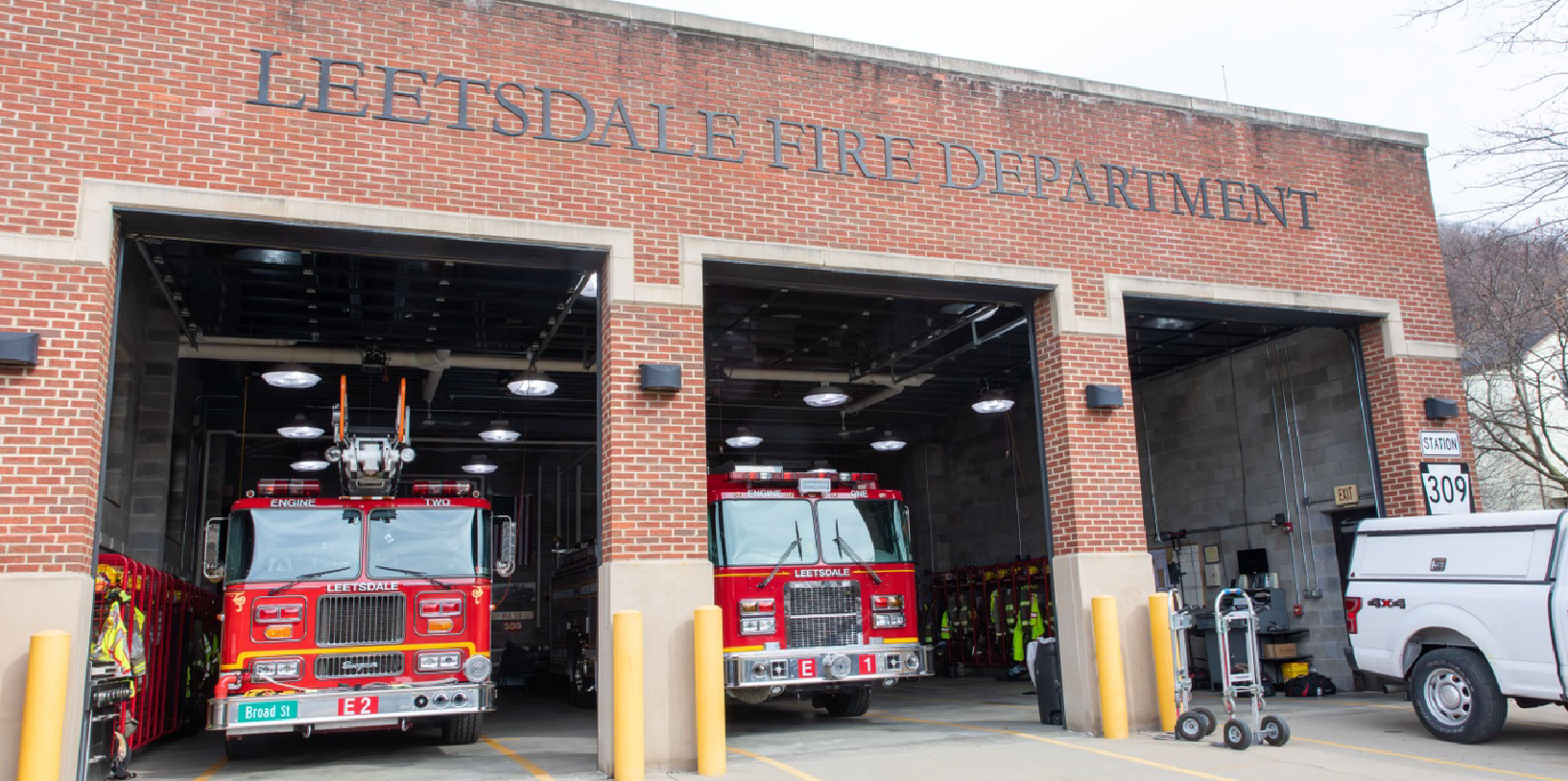 Exterior view of Leetsdale Fire Department.