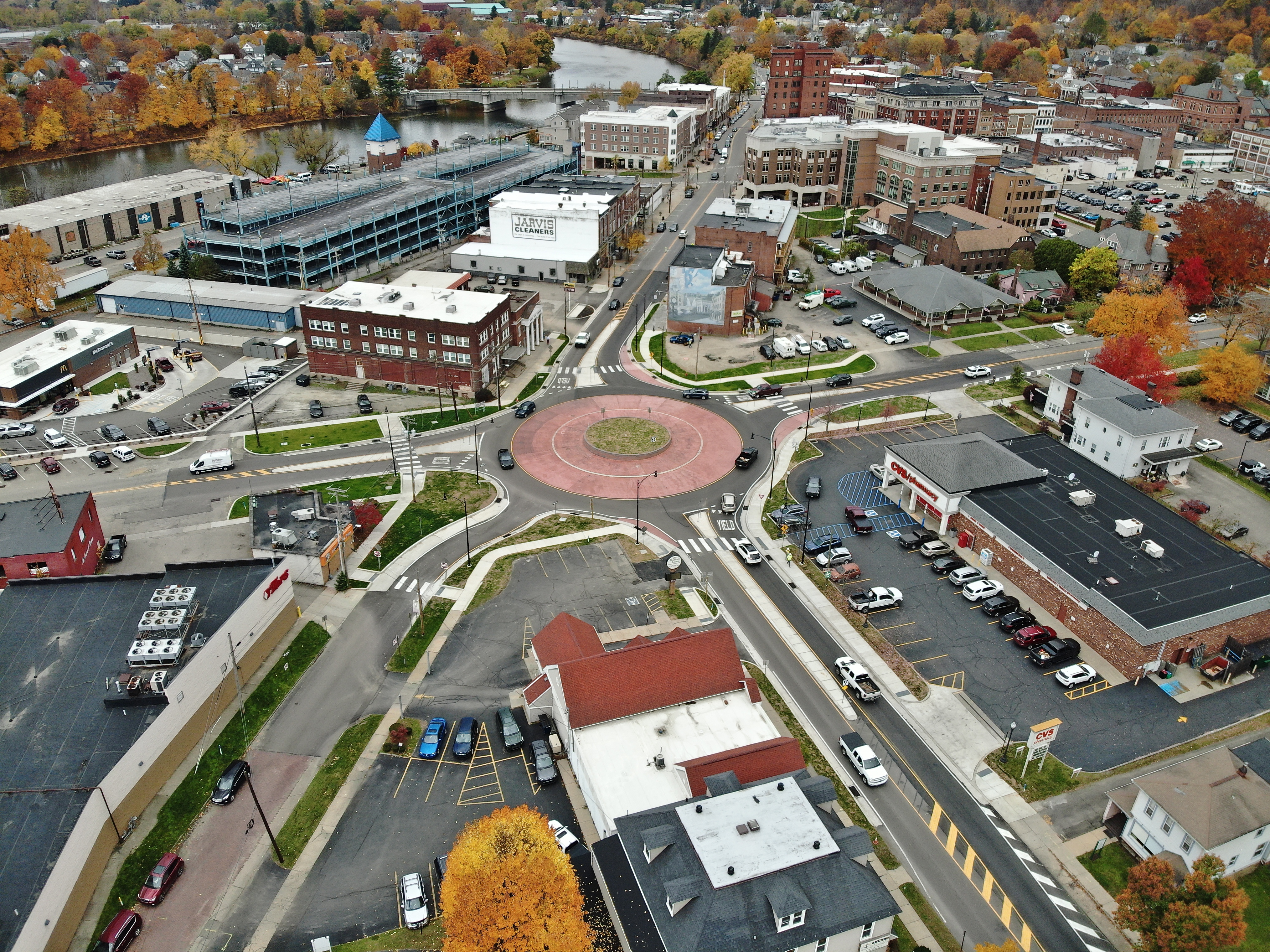 Market Street Roundabout in Warren PA