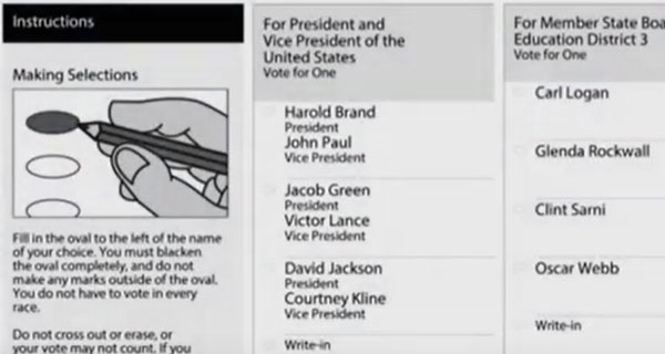 Image of a ballot