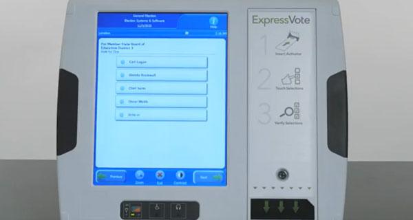 ESS ballot marking device