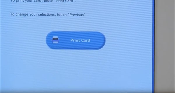 Print Card button on the ballot marking device
